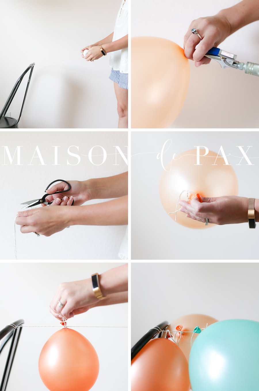 How to fill balloons- Maison de Pax