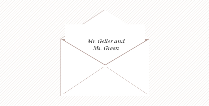 alternate wedding invitation umarried couple different last names