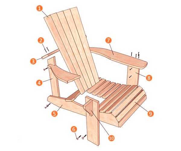 Схема кресло из поддонов