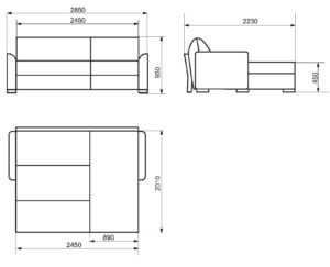 Диван аккордеон схема раскладки