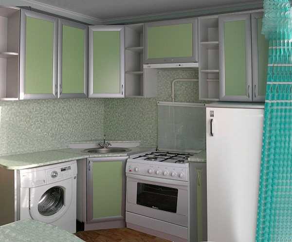 Фото Кухни 5 Кв М С Холодильником