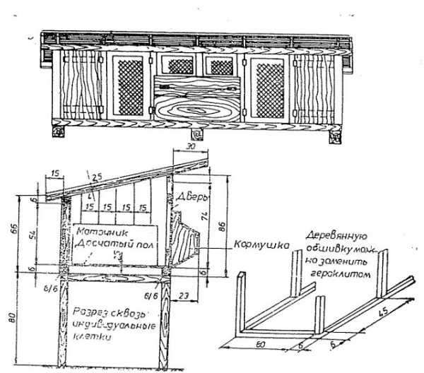 Как сделать клетку для кроликов своими руками в домашних условиях самые простые чертежи и размеры