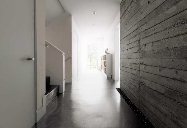 Дизайн коридора в стиле хай тек