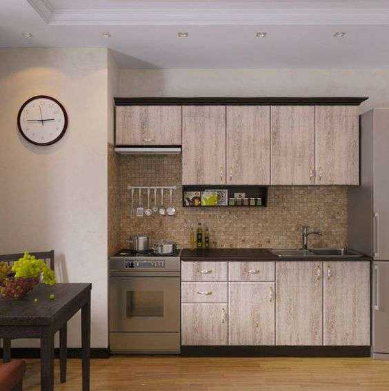 Кухня 3 метра прямая дизайн без холодильника