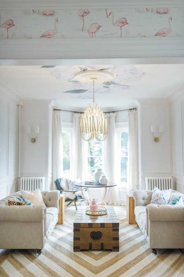 Люстра потолочная в гостиную в стиле прованс