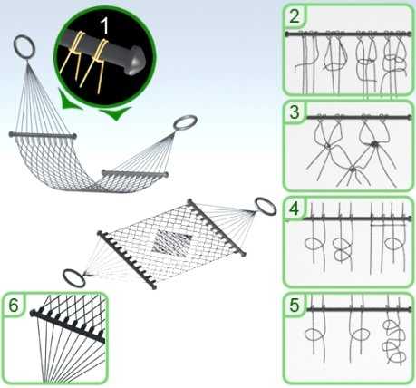 Плетение гамака своими руками пошаговая схема