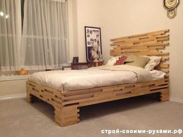 Сделать кровать самому из дерева