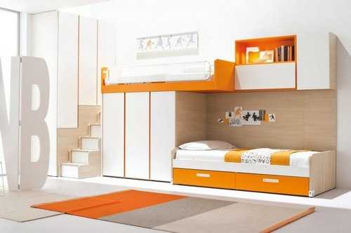 Шкаф кровать с 2 кроватями