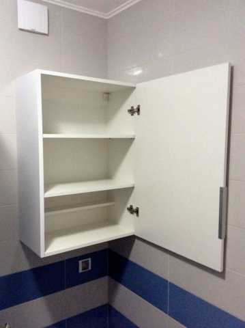 Навесные шкафы для ванной комнаты размеры