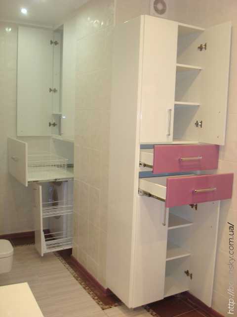 Высота шкафчиков для ванной комнаты